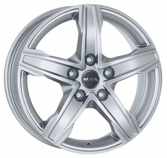 Mak King 5 silver 7.5x17 ET55 - LK5/130 ML78.1