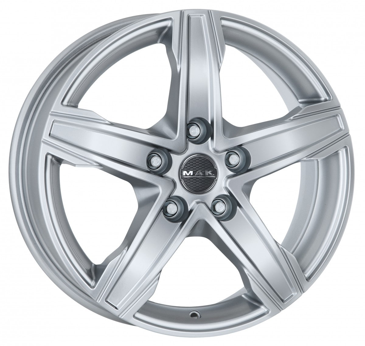Mak King 5 silver Alufelge 7.5x17 Zoll ET55 LK 5x130 ML78.1