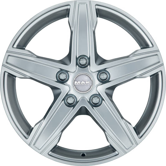 Mak King 5 silver 7.5x17 ET55 - LK5/130 ML78.1