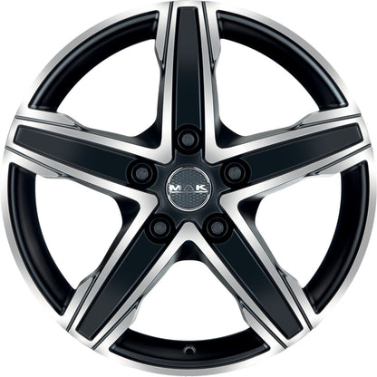 Mak King 5 ice black 7.5x17 ET55 - LK5/160 ML65.1