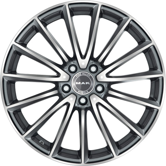 Mak Komet gun metallic mirror 7.5x17 ET36 - LK5/112 ML66.6