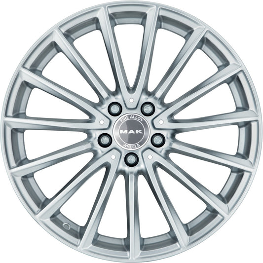 Mak Komet silver 7.5x17 ET40 - LK5/112 ML66.6