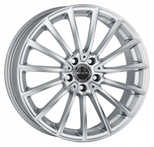 Mak Komet silver Alufelge 9x18 Zoll ET50 LK 5x112 ML66.6