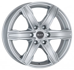 Mak King 6 silver Alufelge 9x20 Zoll ET47 LK 6x114.3 ML66.1