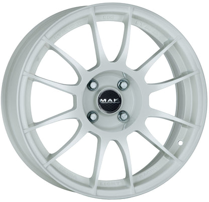 Mak XLR gloss white 7x17 ET25 - LK4/108 ML65.1