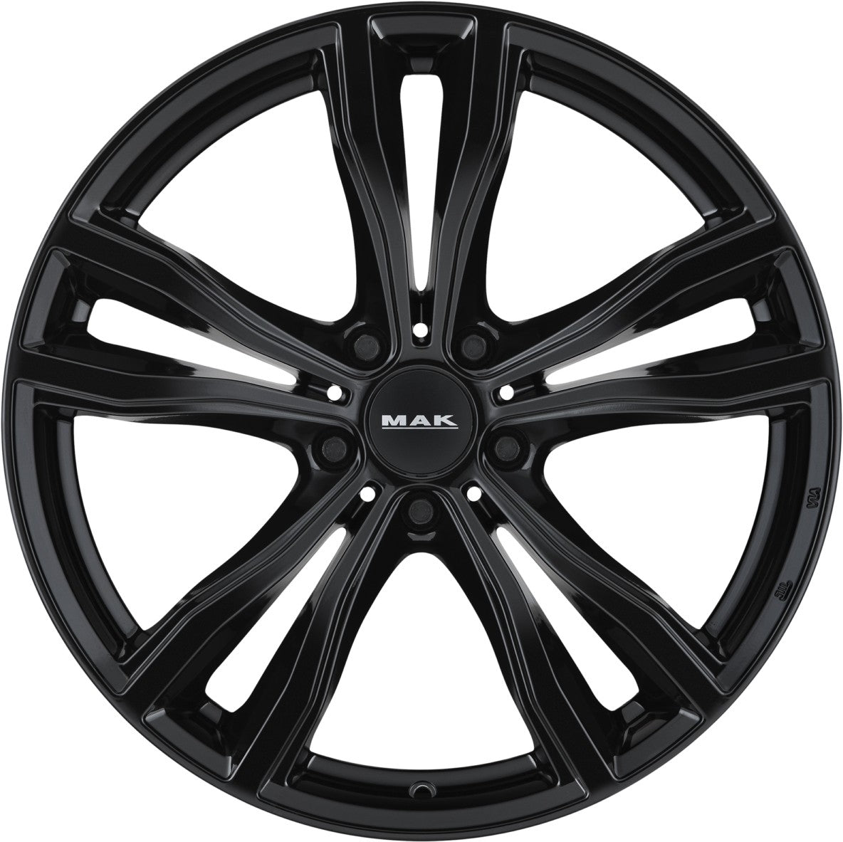 Mak X-Mode gloss black 10.5x20 ET40 - LK5/112 ML66.6