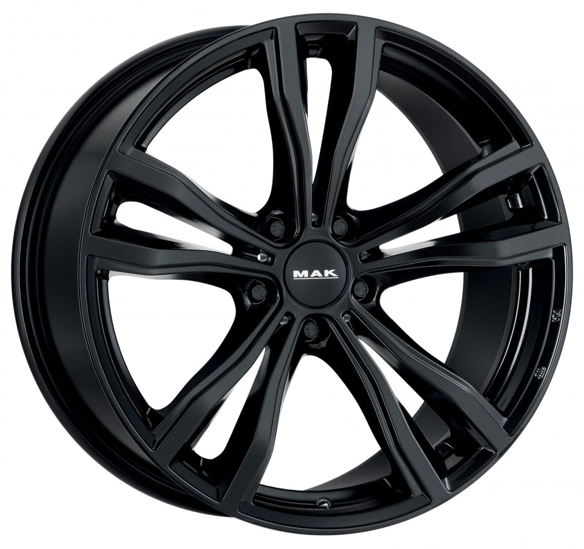 Mak X-Mode gloss black 9x20 ET35 - LK5/112 ML66.6