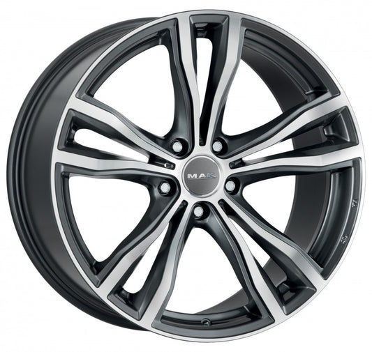 Mak X-Mode gun metallic mirror 9x20 ET35 - LK5/112 ML66.6