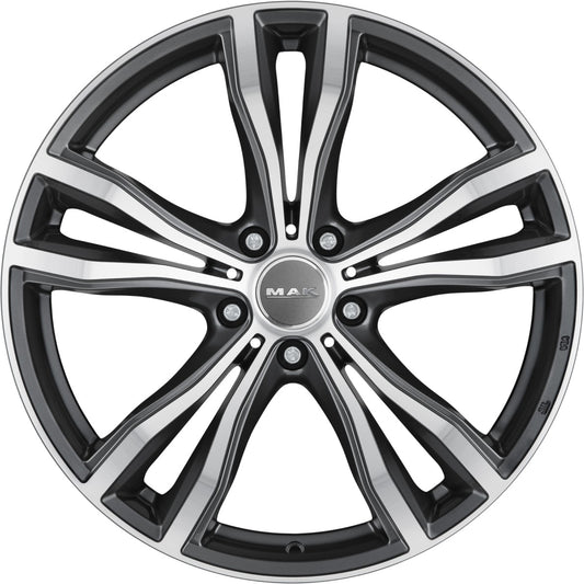 Mak X-Mode gun metallic mirror 9x20 ET35 - LK5/112 ML66.6