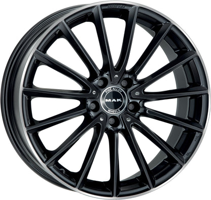 Mak Komet gloss black mirror ring 8x18 ET43 - LK5/112 ML66.6