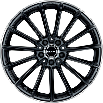 Mak Komet gloss black mirror ring 9x19 ET50 - LK5/112 ML66.6