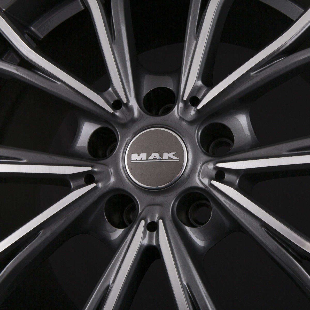 Mak Mark gun metallic mirror Alufelge 7.5x17 Zoll ET34 LK 5x120 ML72.6 – Bild 7