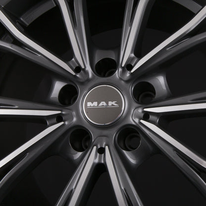 Mak Mark gun metallic mirror Alufelge 7.5x17 Zoll ET34 LK 5x120 ML72.6 – Bild 7