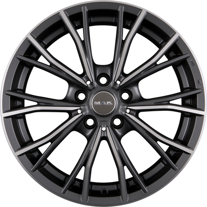 Mak Mark Gun Metal Mirror Face Alufelge 7.5x18 Zoll ET48 LK 5x112 ML66.6
