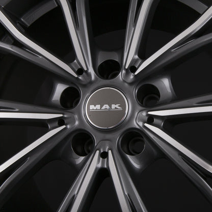 Mak Mark Gun Metal Mirror Face Alufelge 7.5x18 Zoll ET48 LK 5x112 ML66.6 – Bild 4