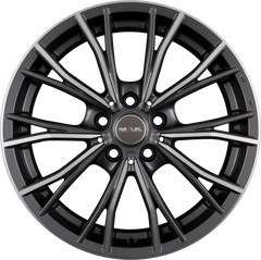 Mak Mark Gun Metal Mirror Face Alufelge 9x18 Zoll ET40 LK 5x112 ML66.6
