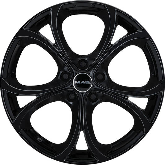 Mak Lario gloss black 8x18 ET34 - LK5/110 ML65.1