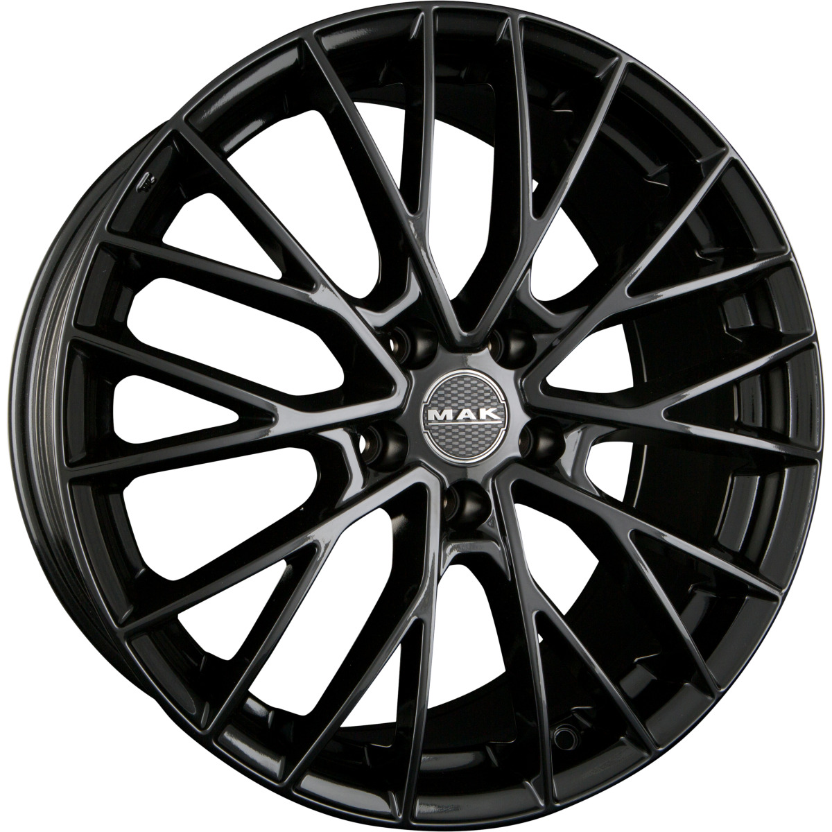 Mak Speciale Gloss Black Alufelge 11.5x22 Zoll ET52 LK 5x112 ML66.6 – Bild 2