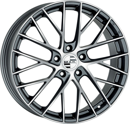 Mak Monaco-D gun metallic mirror 11x19 ET65 - LK5/130 ML71.6