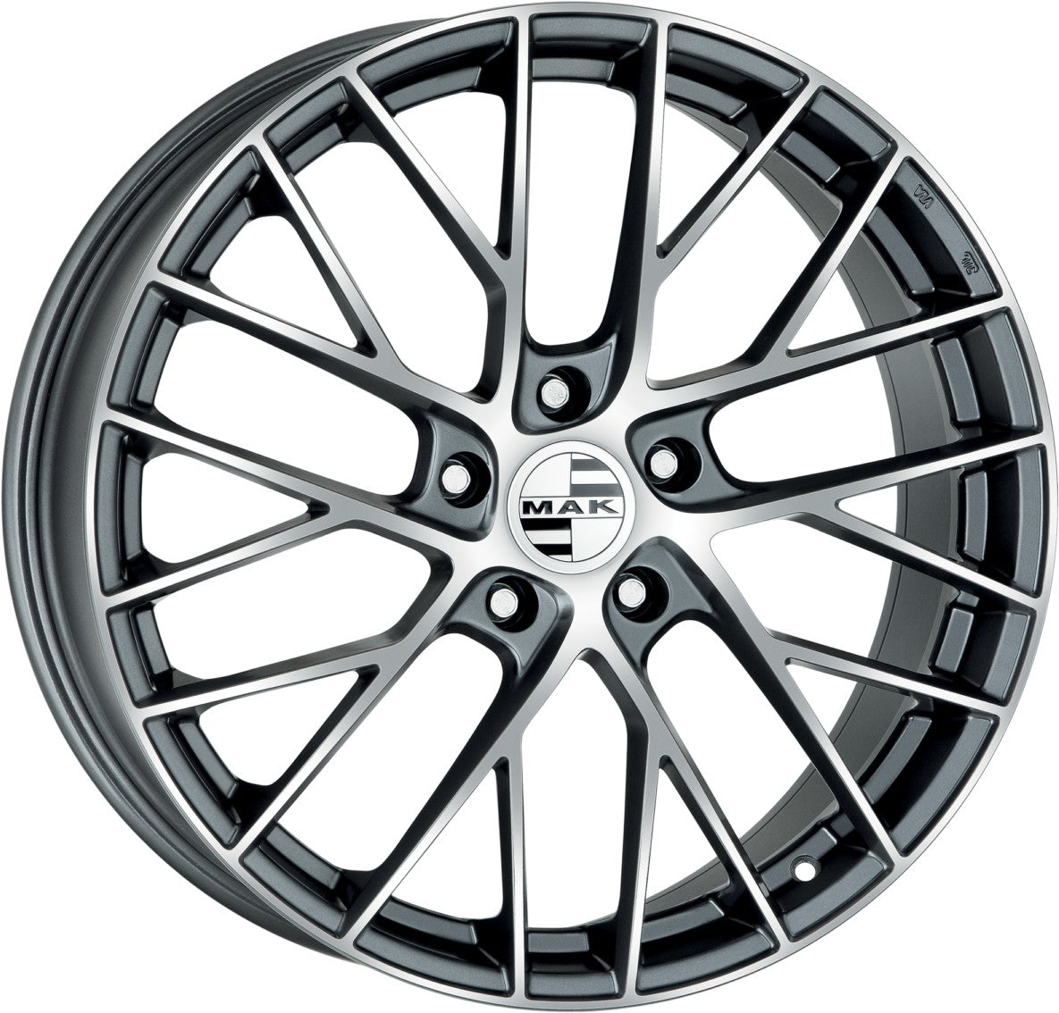 Mak Monaco-D gun metallic mirror 11.5x21 ET59 - LK5/130 ML71.6