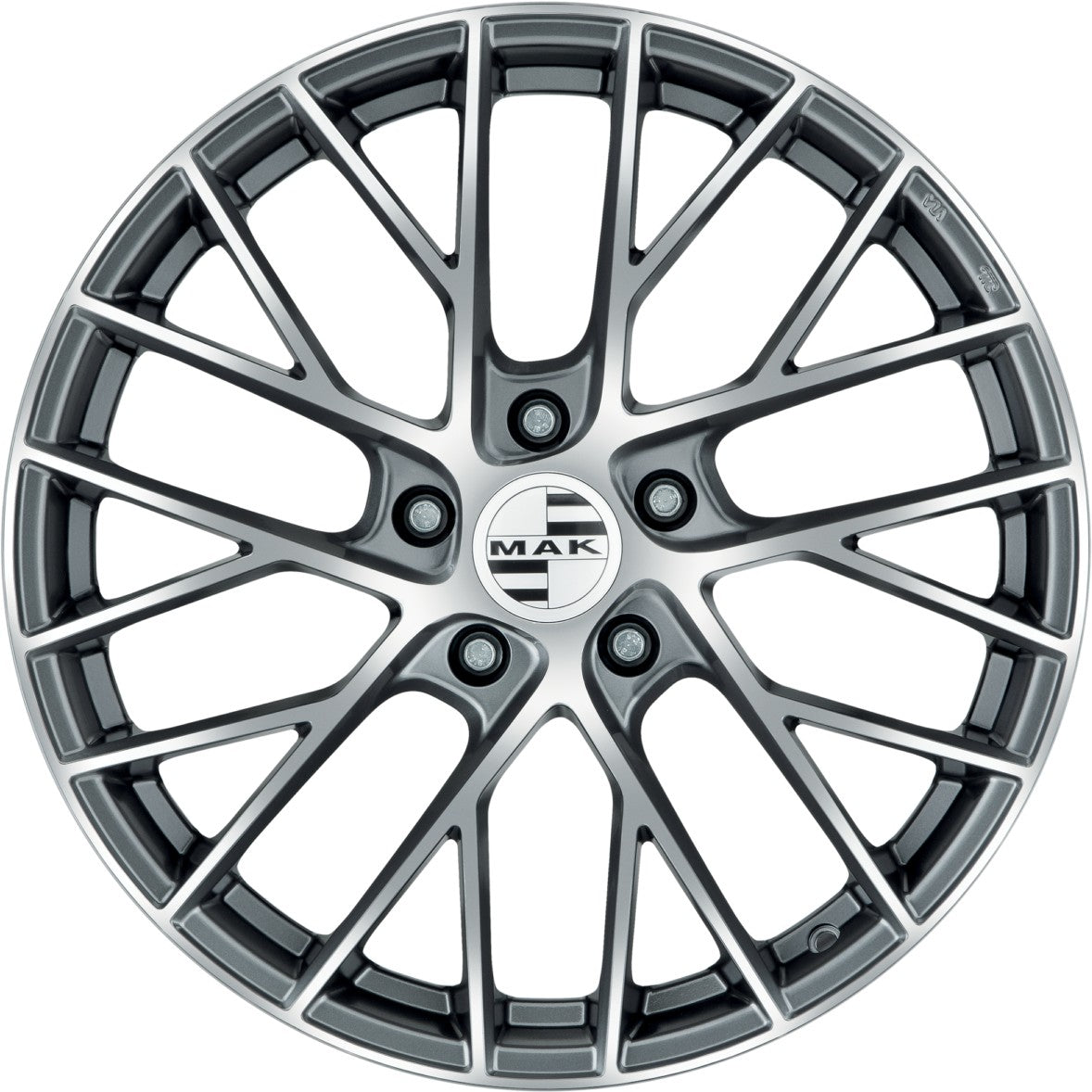 Mak Monaco-D gun metallic mirror 11.5x21 ET59 - LK5/130 ML71.6