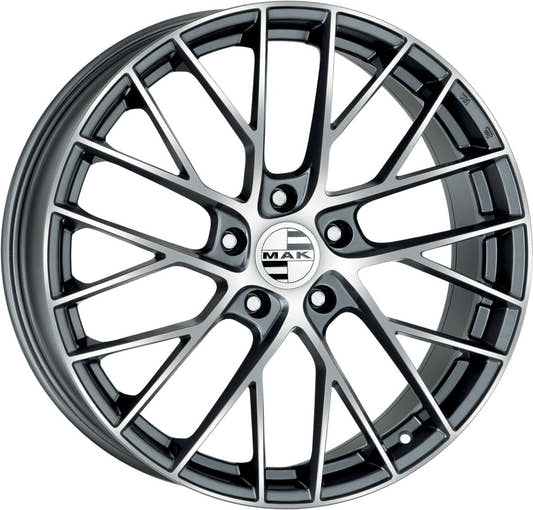 Mak Monaco-D gun metallic mirror 11.5x21 ET67 - LK5/130 ML71.6