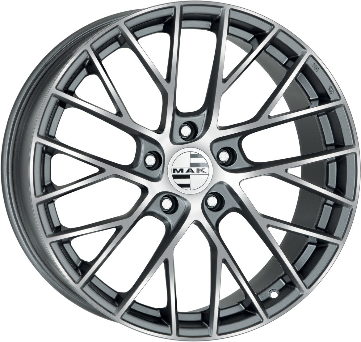Mak Monaco gun metallic mirror 8.5x20 ET57 - LK5/130 ML71.6