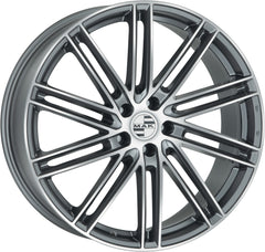 Mak Leipzig gun metallic mirror Alufelge 9.5x22 Zoll ET26 LK 5x112 ML66.45