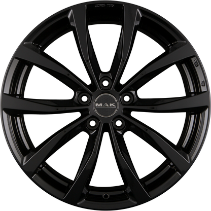 Mak Wolf gloss black Alufelge 6.5x16 Zoll ET35 LK 5x112 ML76 – Bild 3