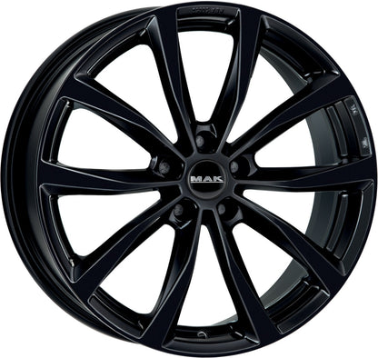 Mak Wolf gloss black 7x19 ET43 - LK5/112 ML57.1