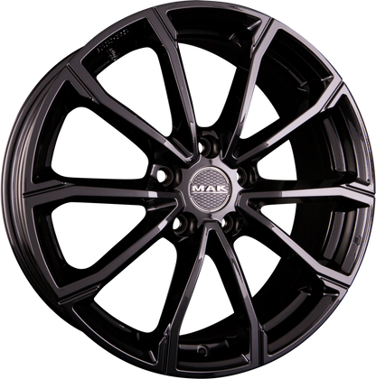 Mak DaVinci gloss black Alufelge 6.5x16 Zoll ET43 LK 5x112 ML57.1 – Bild 5