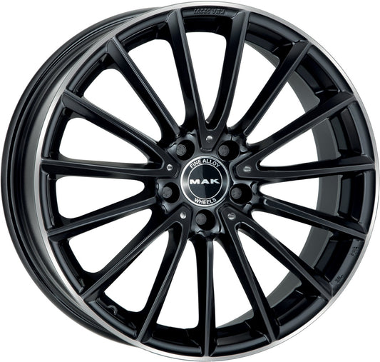 Mak Komet gloss black mirror ring 7.5x17 ET40 - LK5/112 ML66.6