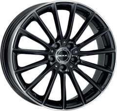 Mak Komet gloss black mirror ring Alufelge 9x18 Zoll ET33 LK 5x112 ML66.6