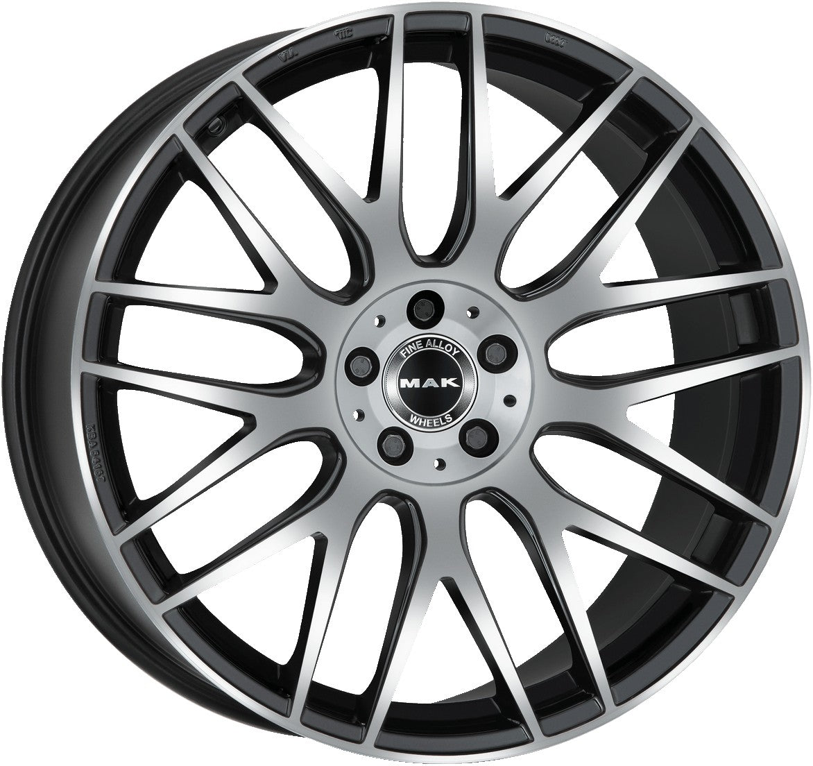 Mak Arrow-D black mirror 9.5x20 ET35 - LK5/112 ML66.6