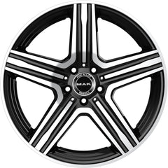 Mak Lewis black mirror Alufelge 9.5x20 Zoll ET50 LK 5x112 ML66.6