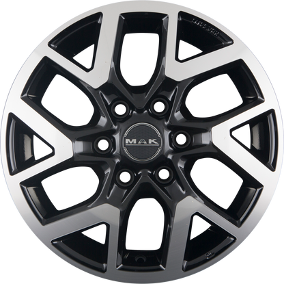 Mak Gravel black mirror Alufelge 6.5x16 Zoll ET62 LK 6x130 ML84.1 – Bild 4