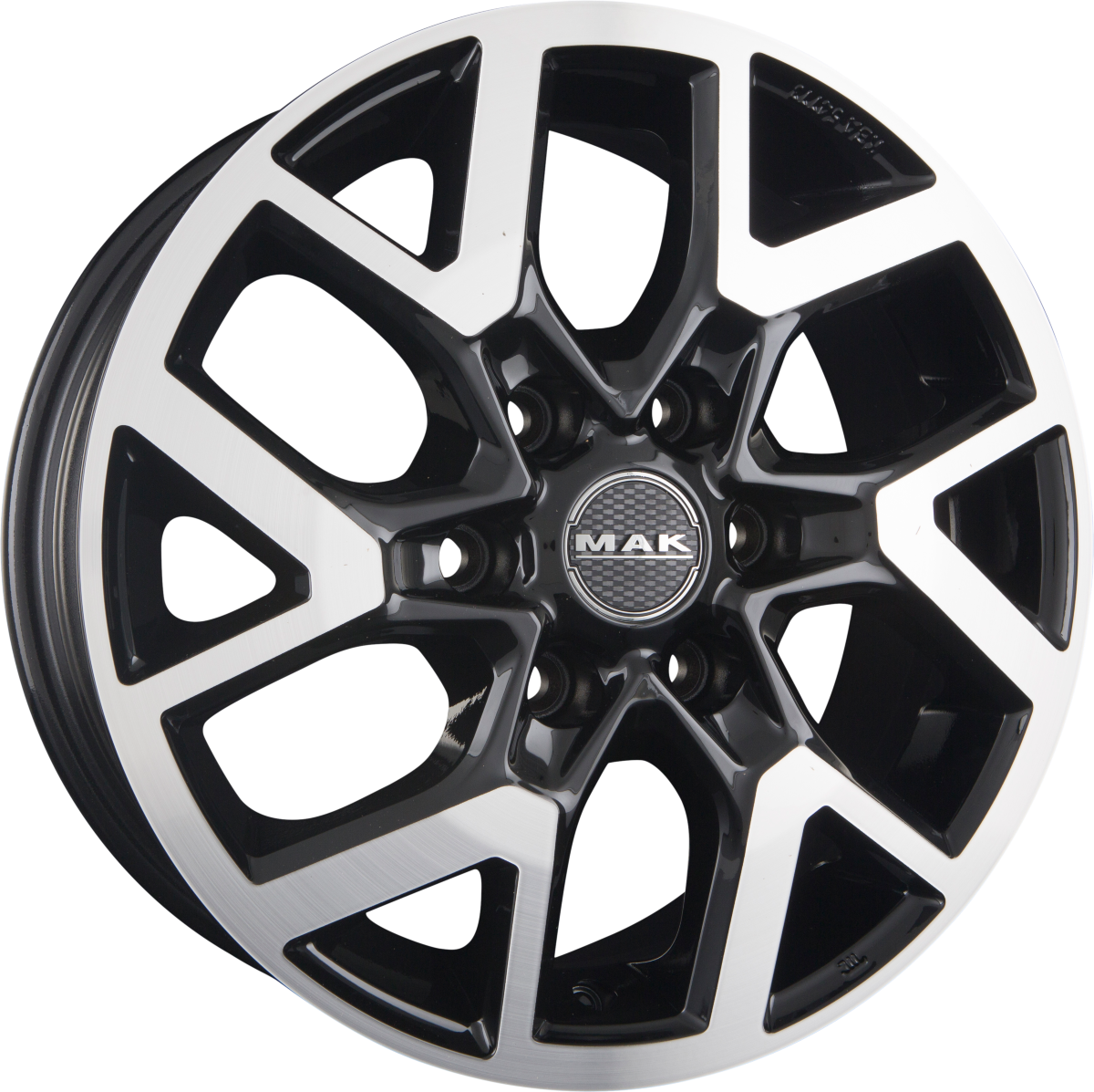 Mak Gravel black mirror Alufelge 6.5x16 Zoll ET62 LK 6x130 ML84.1 – Bild 5