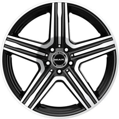 Mak Lewis black mirror Alufelge 9x21 Zoll ET31 LK 5x112 ML66.6