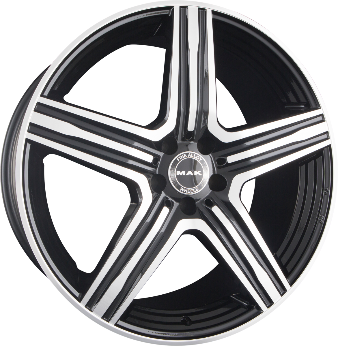 Mak Lewis black mirror Alufelge 9x21 Zoll ET45 LK 5x112 ML66.6 – Bild 5