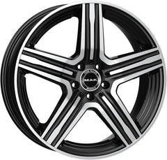 Mak Lewis black mirror Alufelge 8.5x21 Zoll ET51 LK 5x112 ML66.6