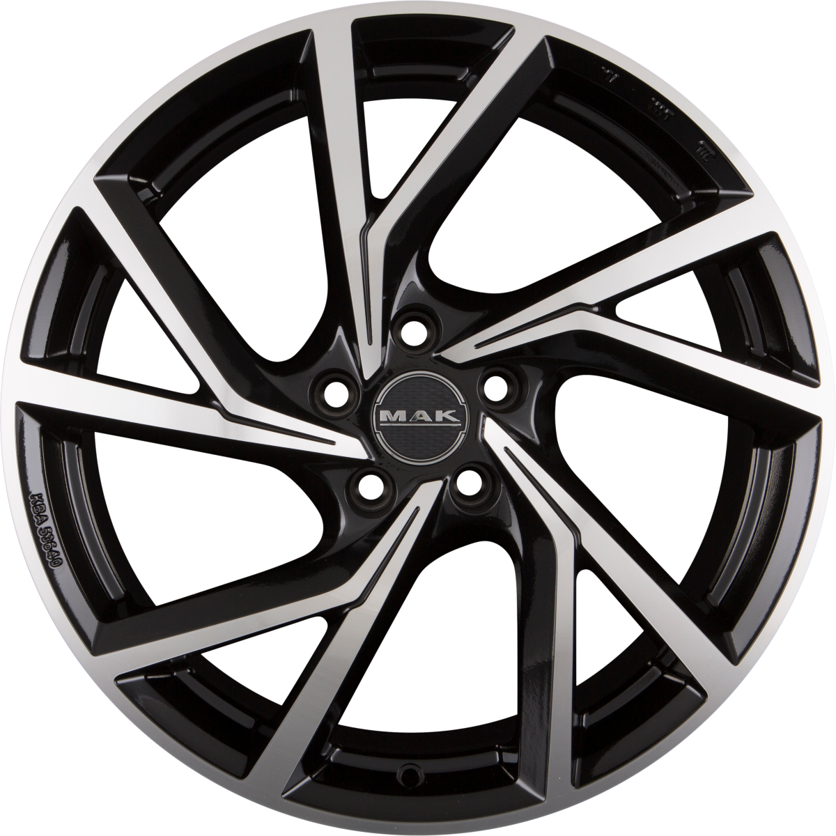 Mak Kassel black mirror Alufelge 8x18 Zoll ET40 LK 5x112 ML57.1 – Bild 3