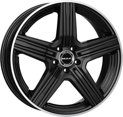Mak Lewis gloss black mirror ring Alufelge 9x18 Zoll ET30 LK 5x112 ML66.6