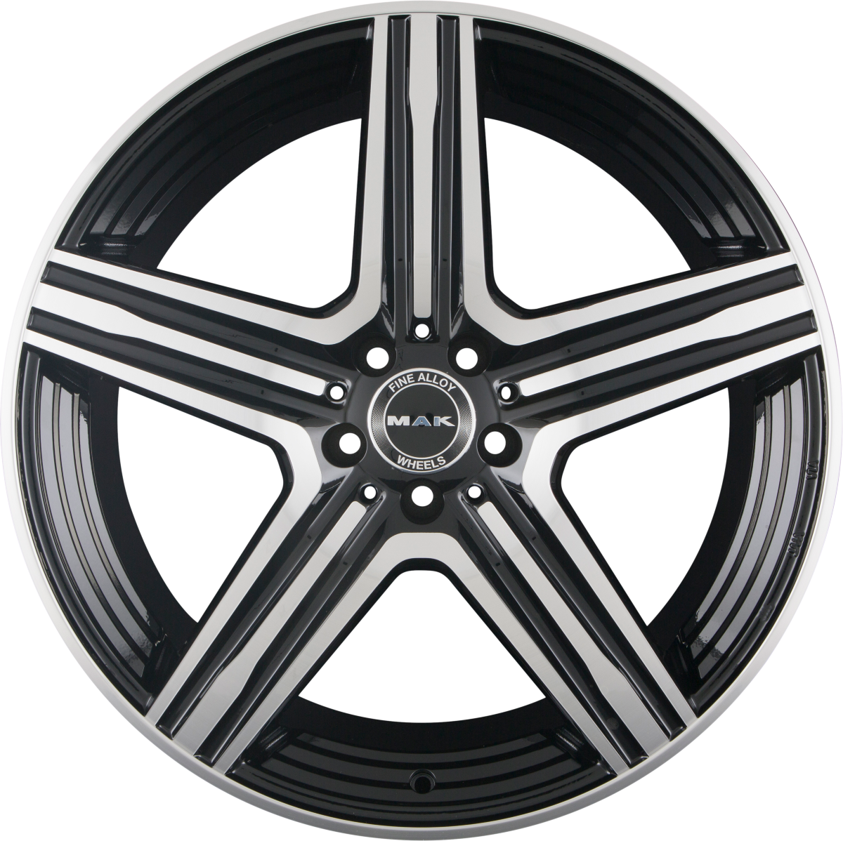 Mak Lewis black mirror Alufelge 8x19 Zoll ET20 LK 5x112 ML66.6 – Bild 4