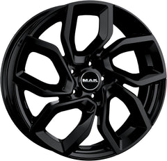 Mak Apollo gloss black Alufelge 7x18 Zoll ET25 LK 4x108 ML65.1