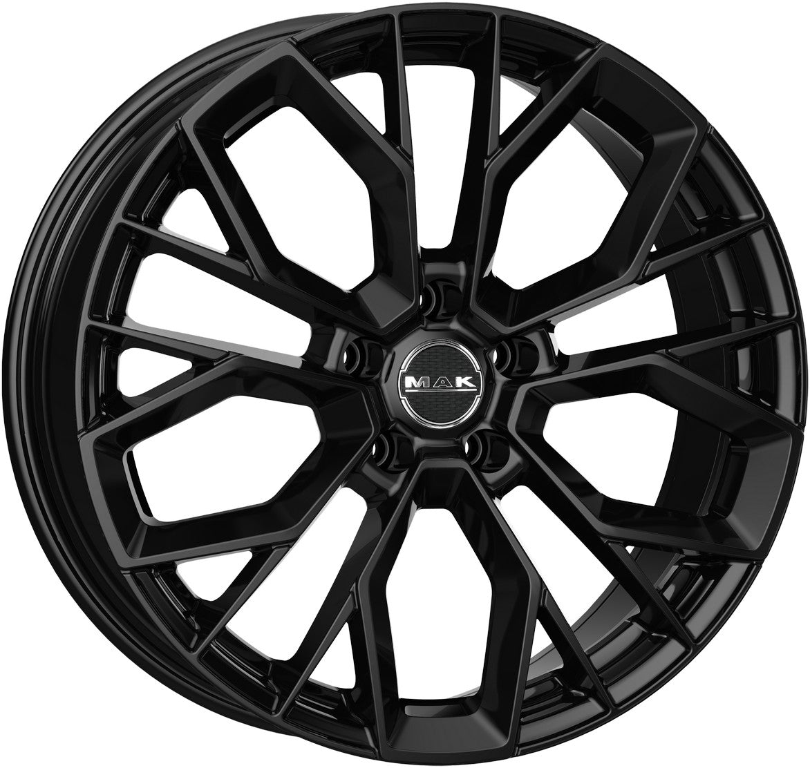 Mak Stilo gloss black 8.5x19 ET30 - LK5/112 ML66.6