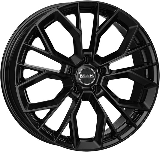 Mak Stilo gloss black 8.5x19 ET30 - LK5/112 ML66.6