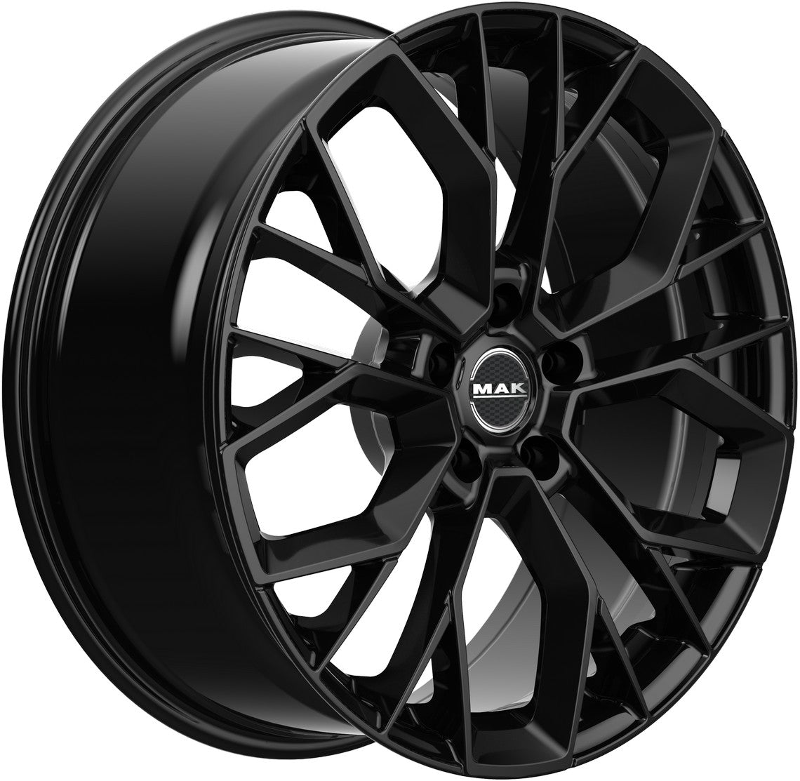 Mak Stilo gloss black 8.5x19 ET30 - LK5/112 ML66.6