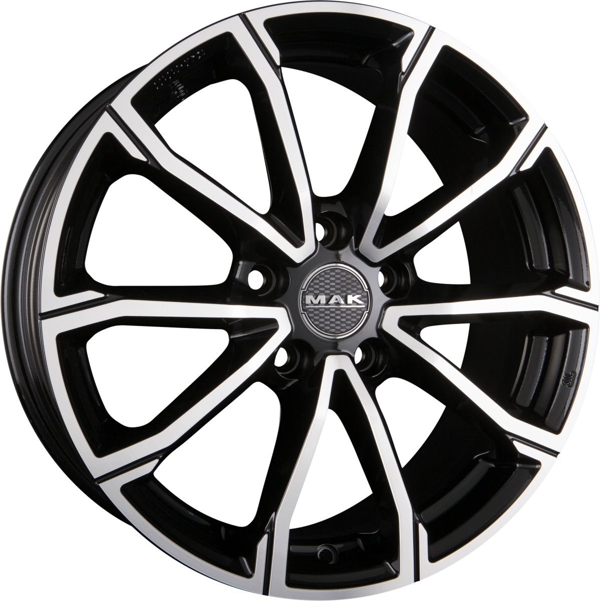 Mak DaVinci black mirror Alufelge 6.5x17 Zoll ET41 LK 4x98 ML58.1 – Bild 5