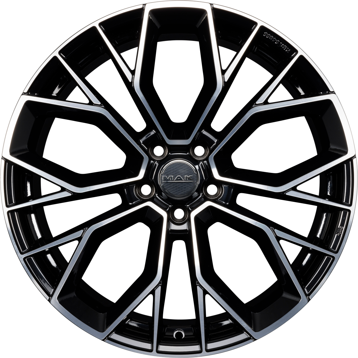 Mak Stilo black mirror Alufelge 7.5x18 Zoll ET39 LK 5x100 ML57.1 – Bild 4