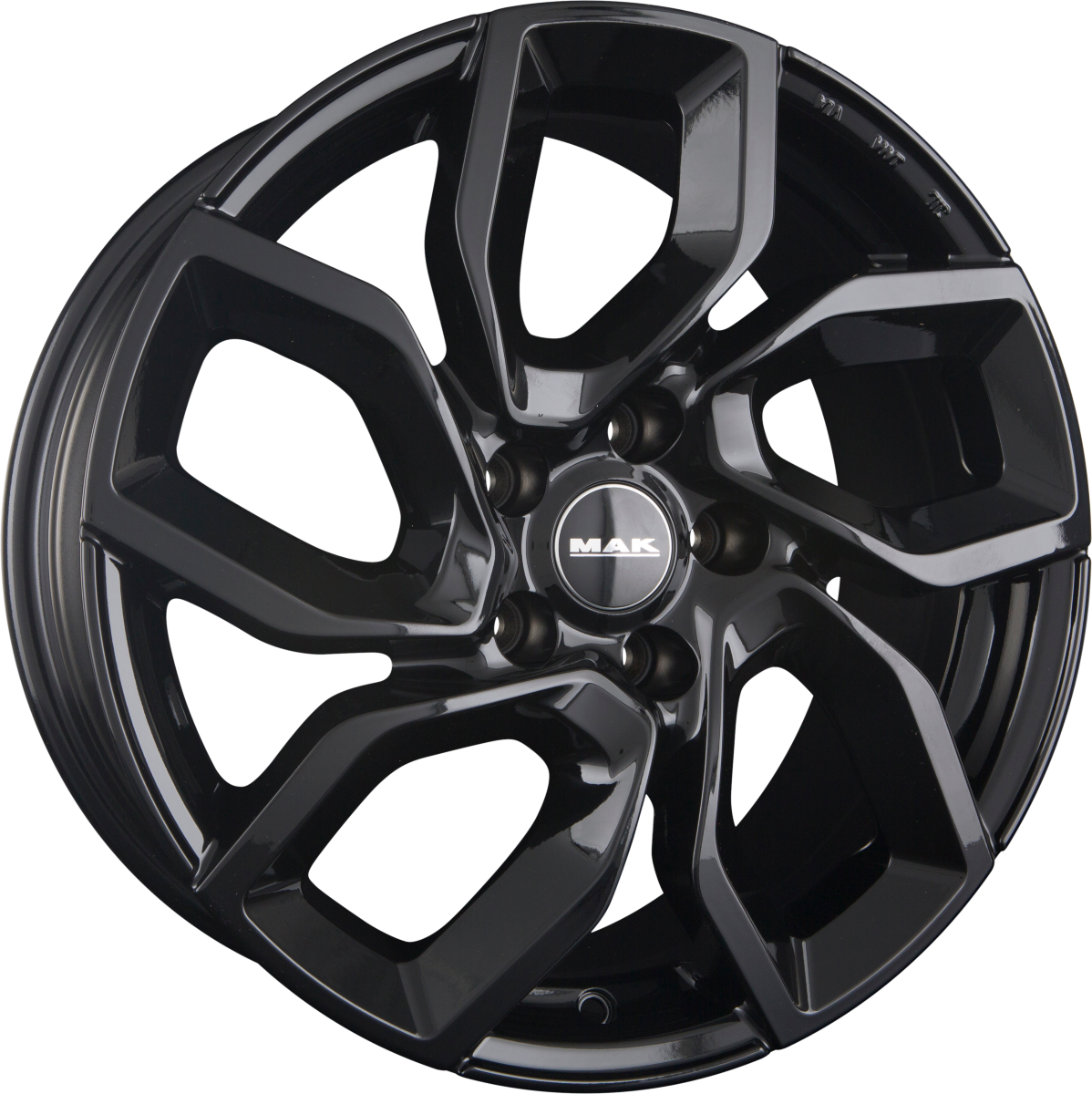 Mak Apollo gloss black Alufelge 6.5x16 Zoll ET32 LK 4x108 ML65.1 – Bild 5